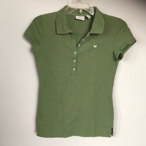 Aeropostale green collared golf shirt slim fit szM